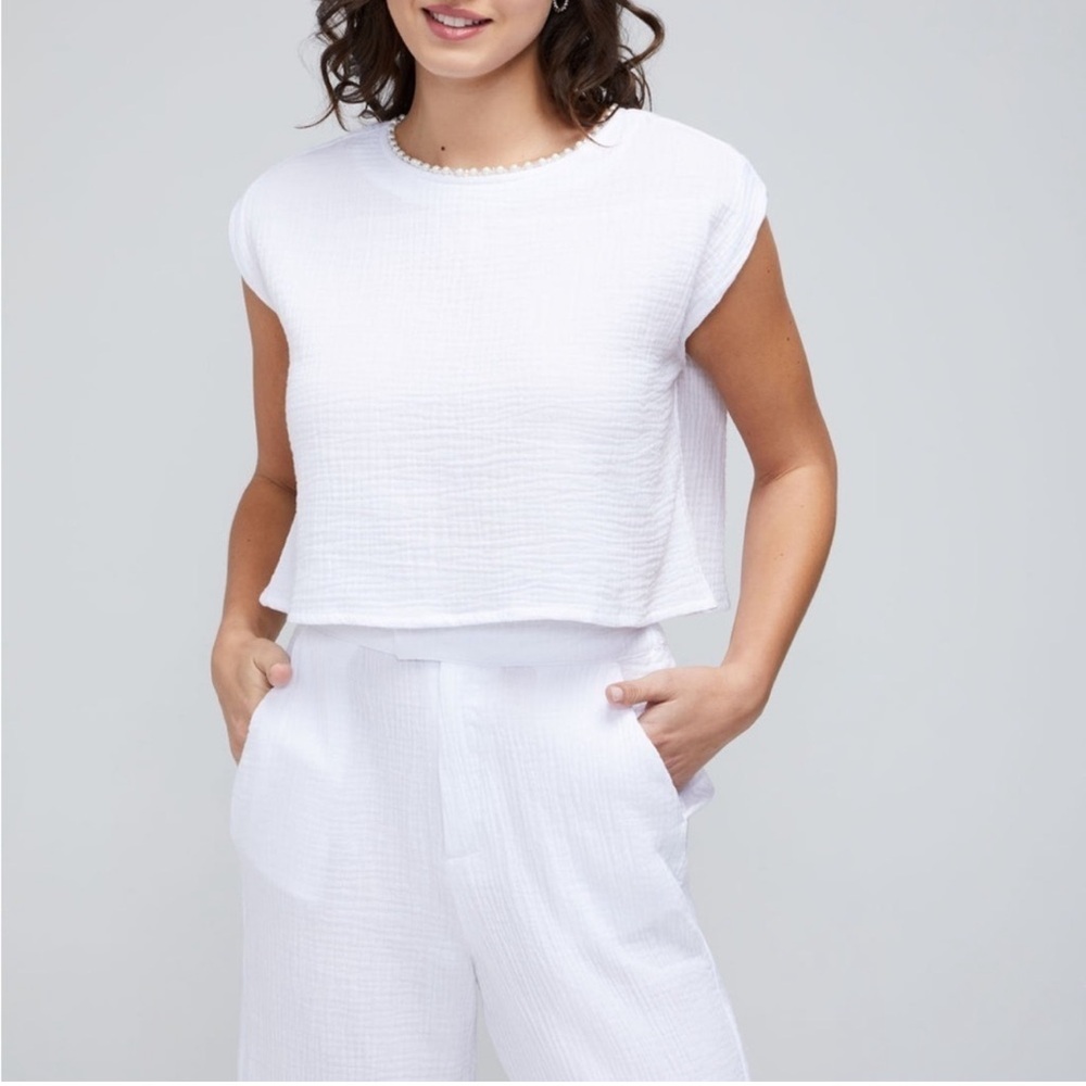 Wildfox - 100% cotton top with peal neck - NWOT